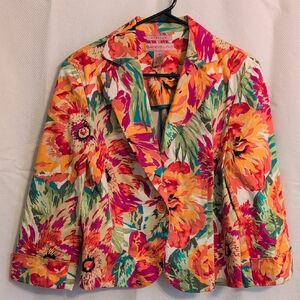 Bandolino Multicolor Floral Blazer